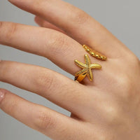 Ocean Bloom Ring (Adjustable)