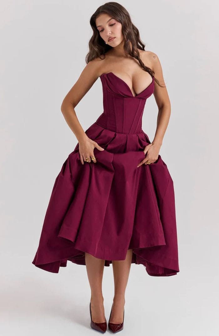 Seralyn Corset Maxi Dress