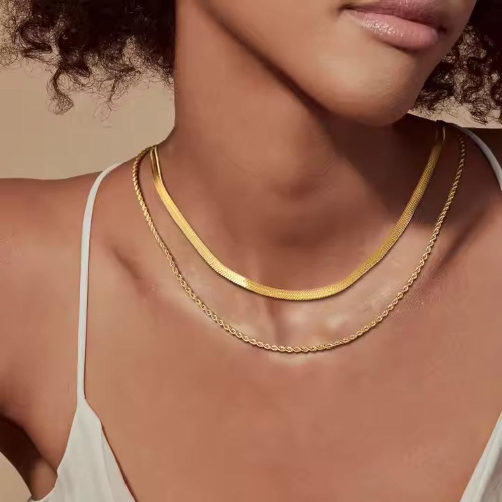 Dual Flow Necklace - Father and Daughter Jewelry