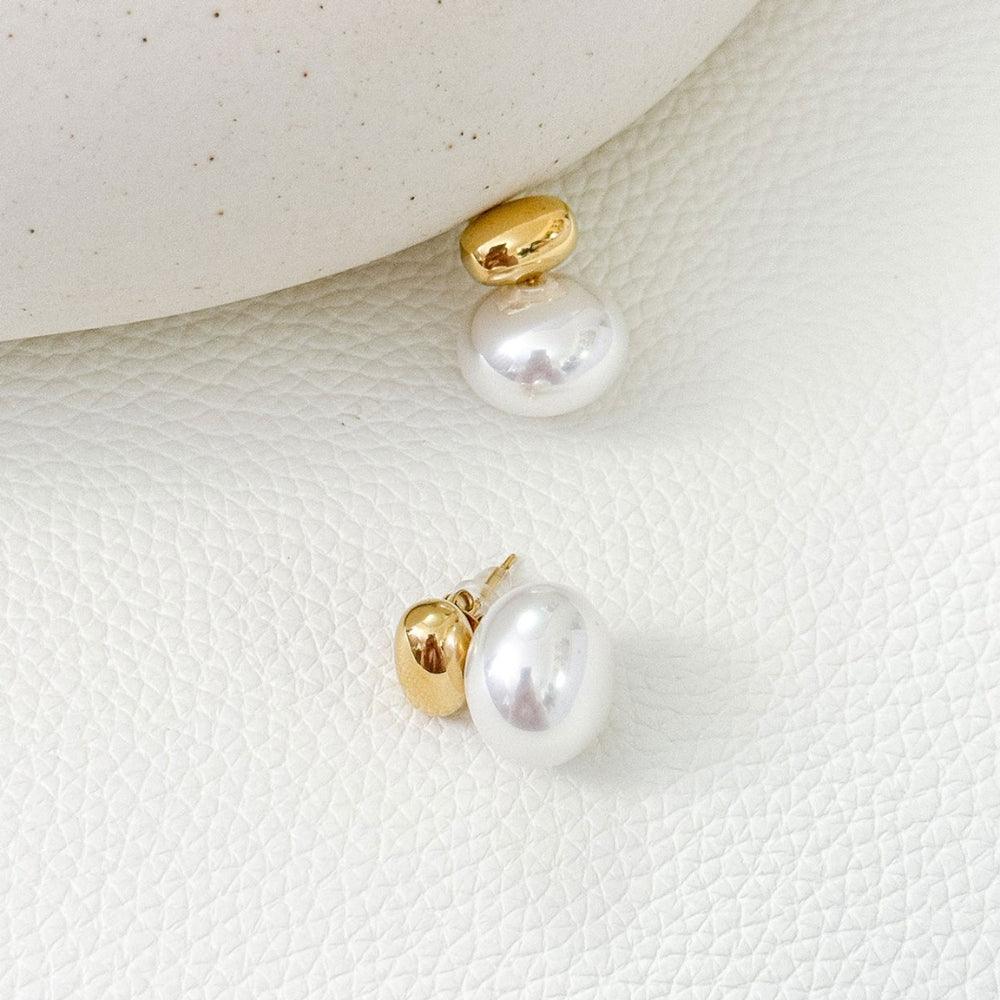Binary Pearl Glow Earrings - Father and Daughter Jewelry