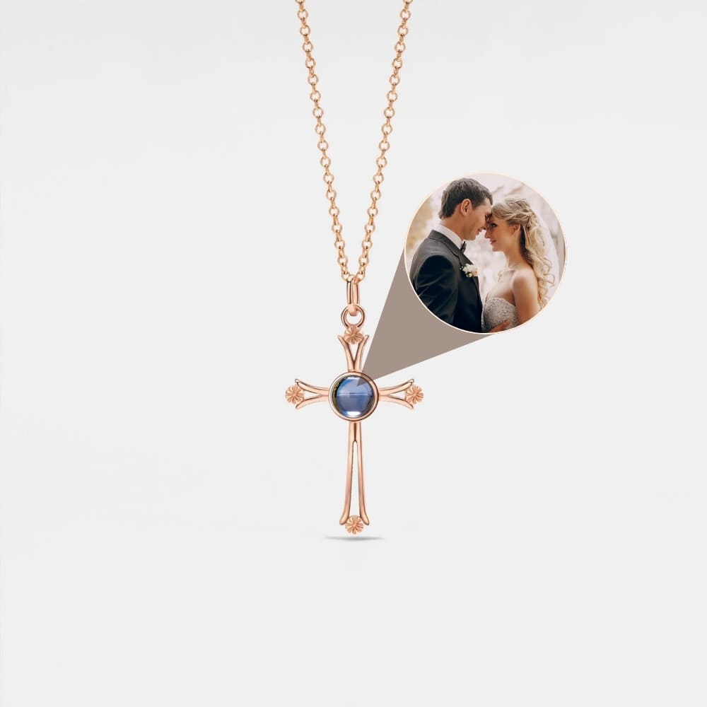 Eternal Cross Projection Necklace