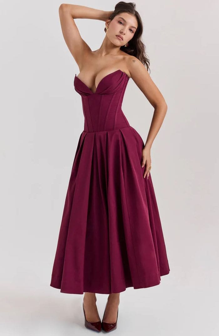 Seralyn Corset Maxi Dress