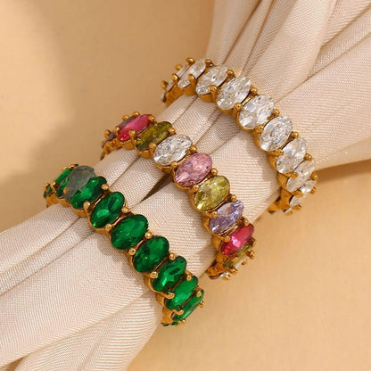 Cubic Zirconia Eternity Ring