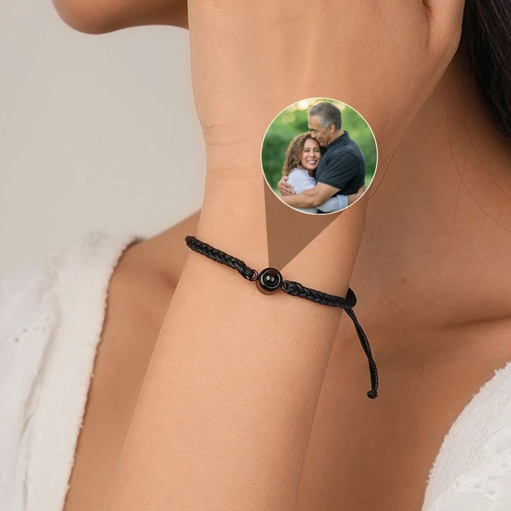 Woven Circle Photo Projection Bracelet