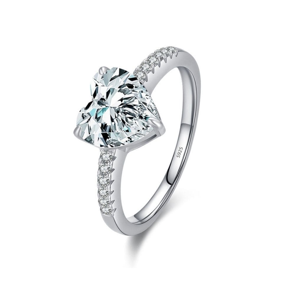 Heartlight Silver Ring