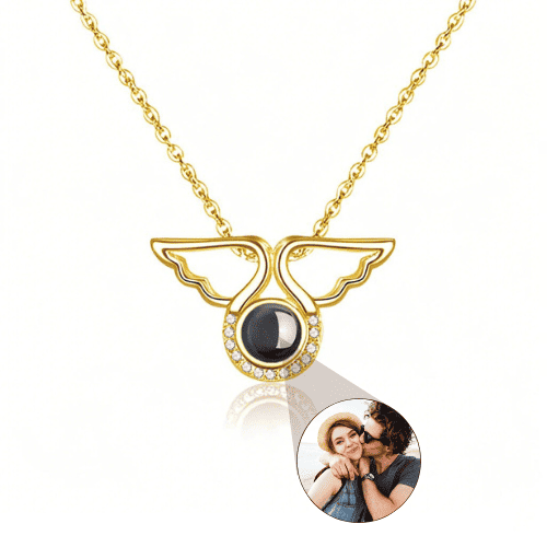 Angel Wings Photo Necklace
