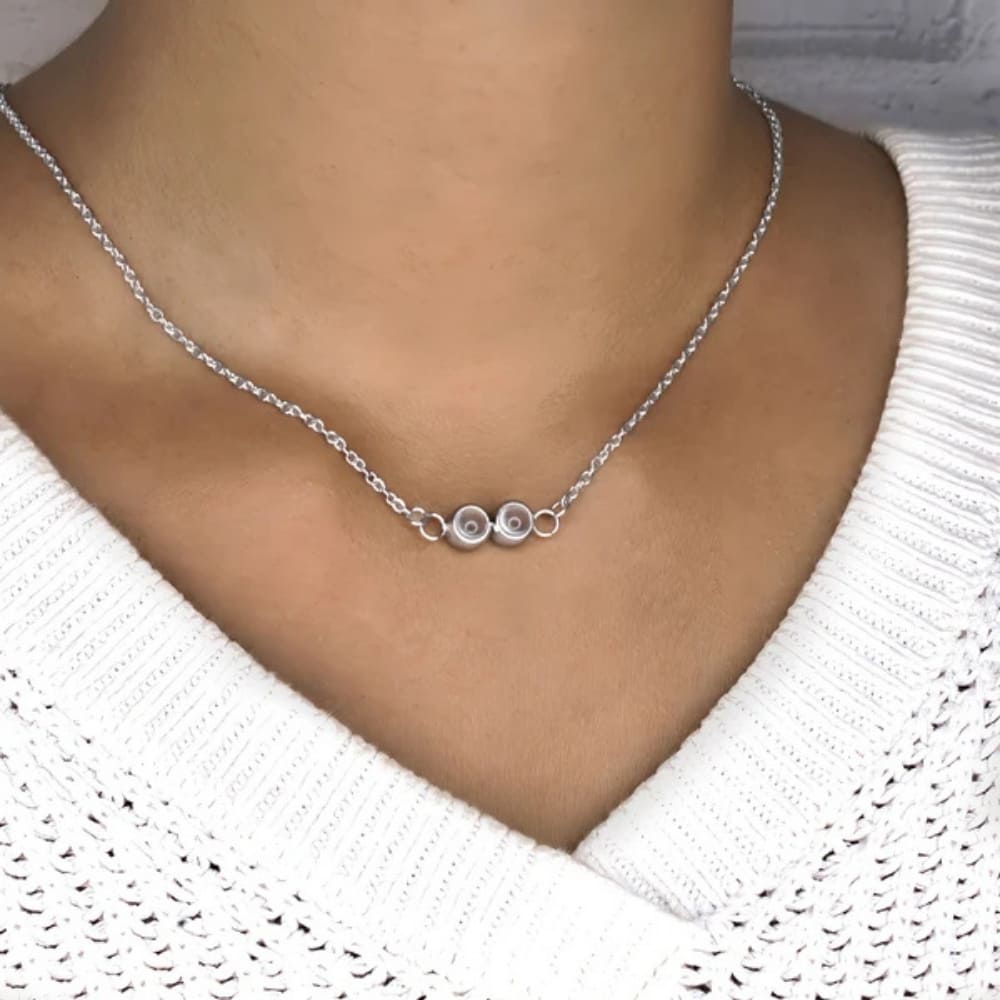 Double Photo Projection Necklace