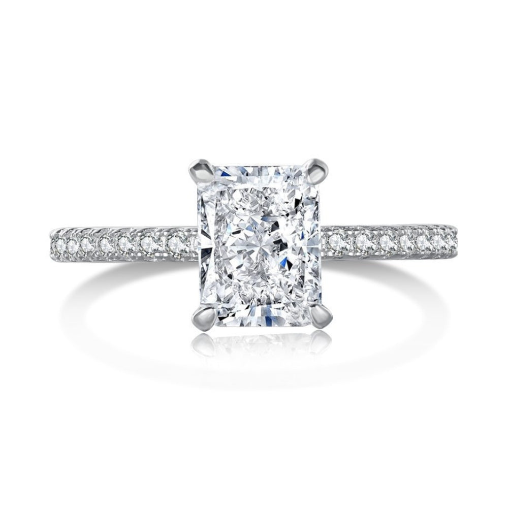 Blush Radiance Silver Ring