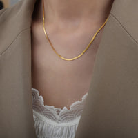 Golden Silken Snake Necklace