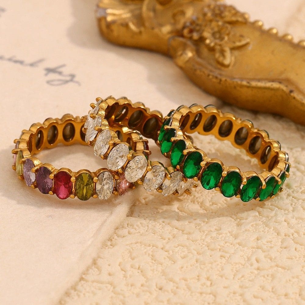 Cubic Zirconia Eternity Ring