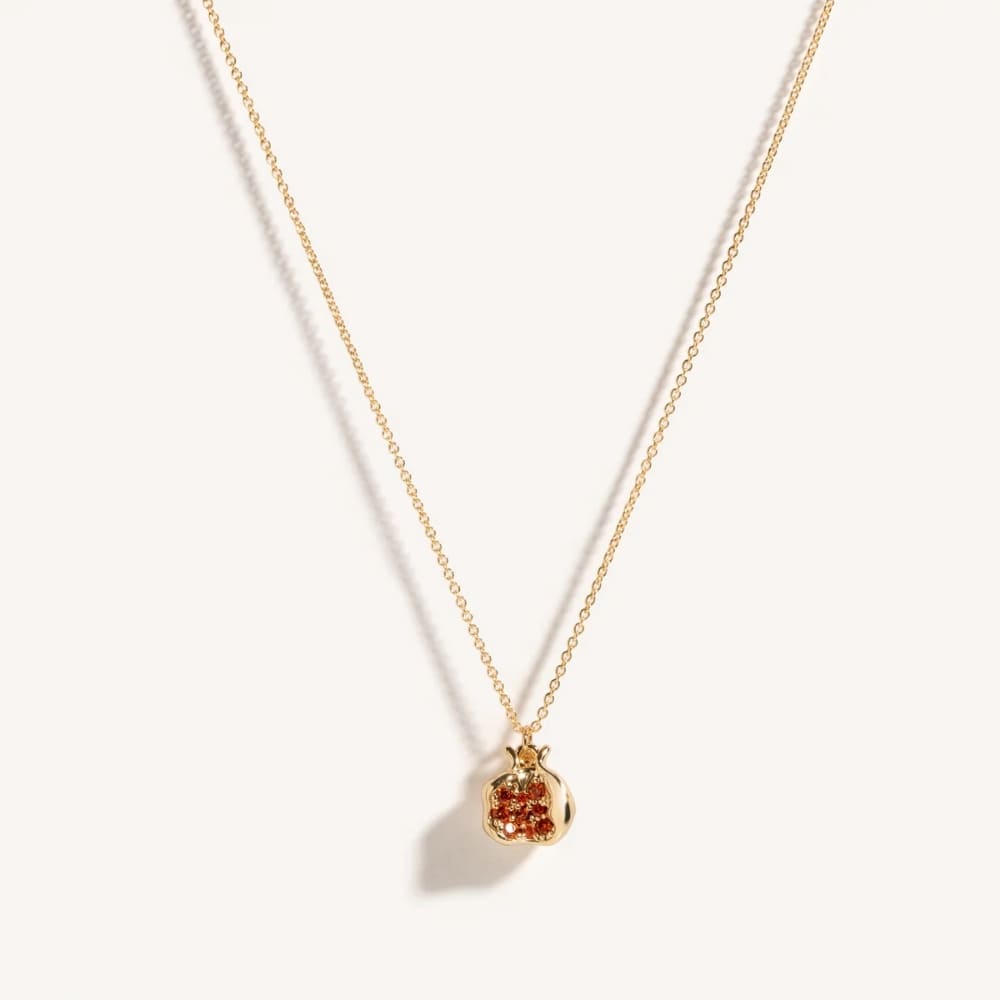 Ruby Pomegranate Necklace
