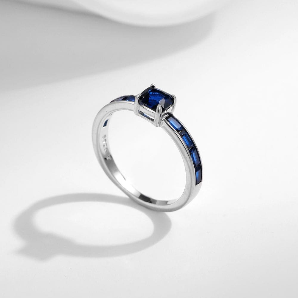 Midnight Cut Silver Ring