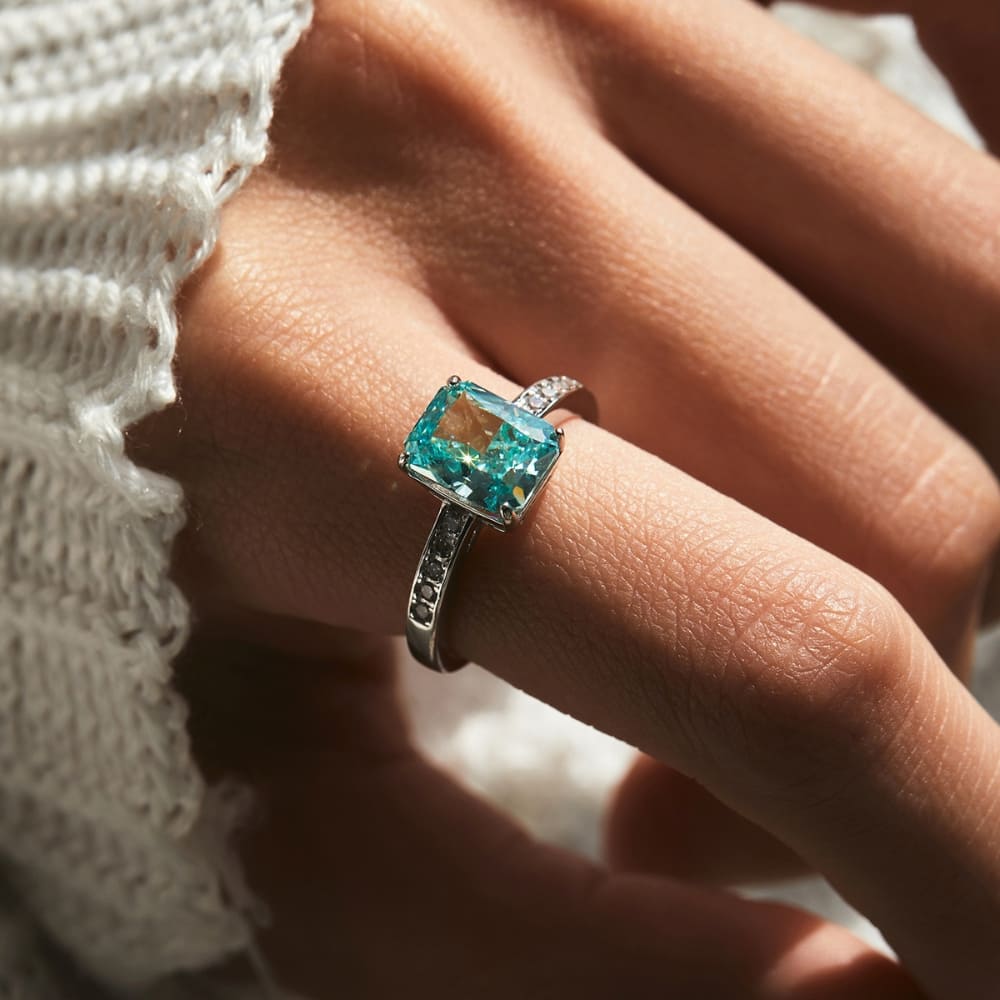 Crystal Empress Silver Ring