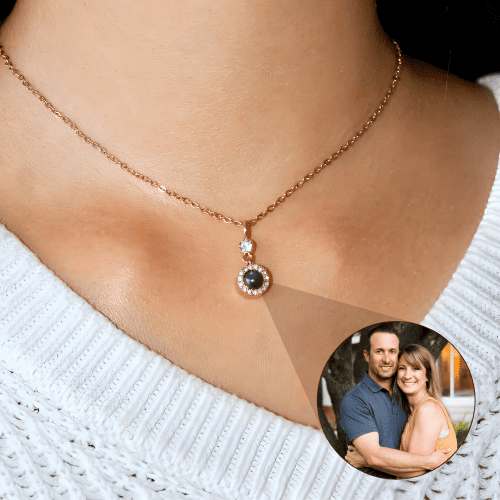 Circle Projection Necklace