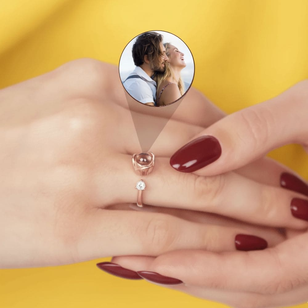 Rose Projection Ring (Resizable)