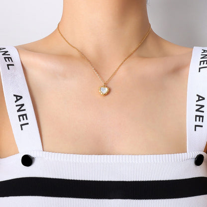 Luna Heart Shell Necklace