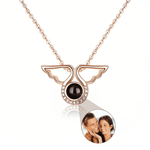 Angel Wings Photo Necklace