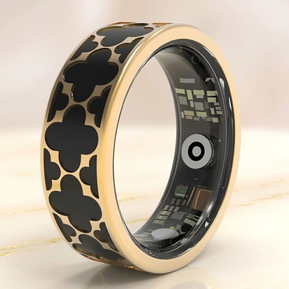 Clover Pattern Smart Ring