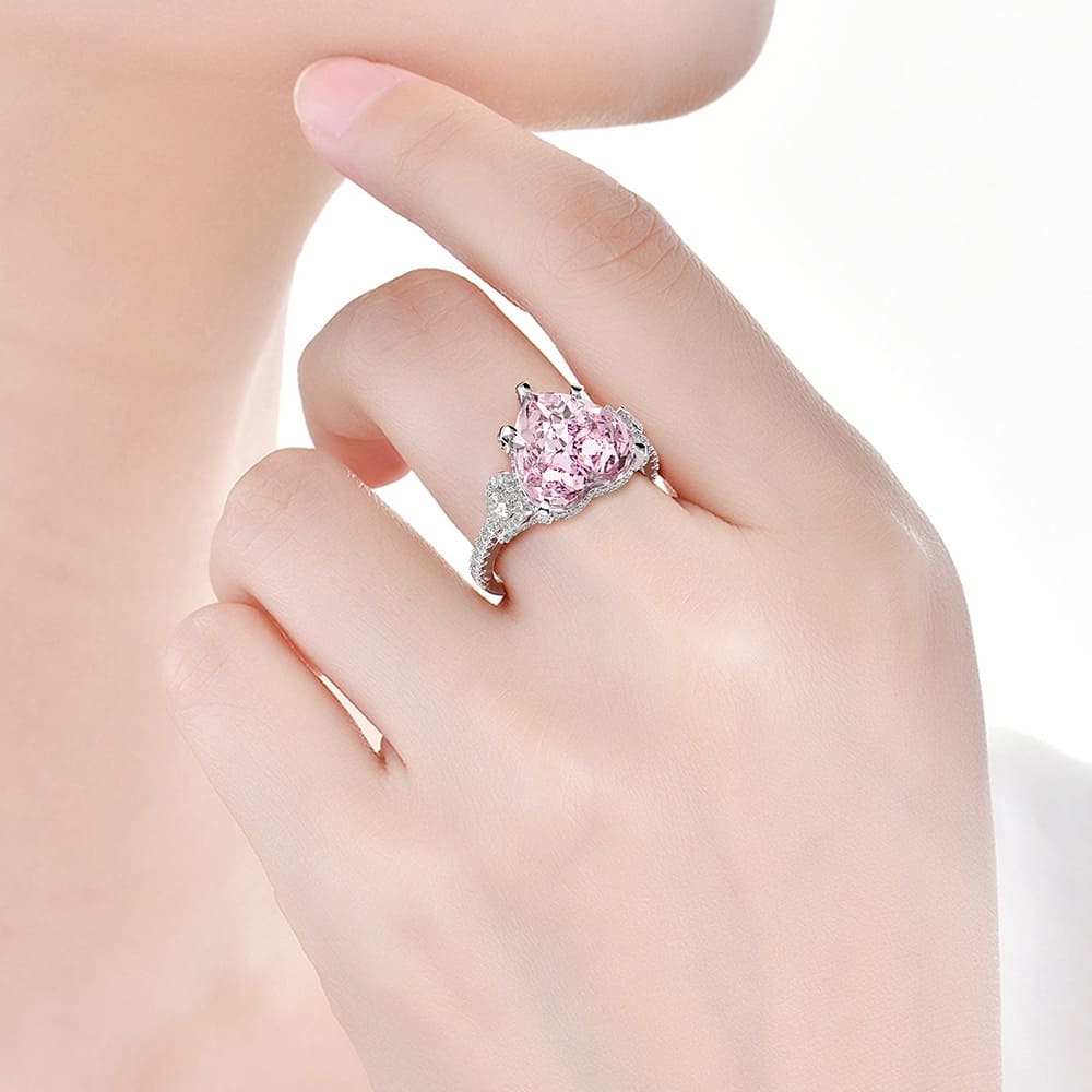 Heart of Aurora Silver Ring