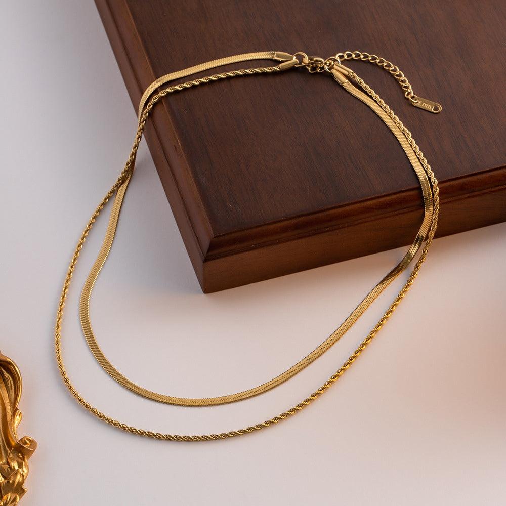 Dual Flow Necklace - Father and Daughter Jewelry