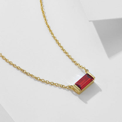 Birthstone Bar Necklace - Father and Daughter Jewelry