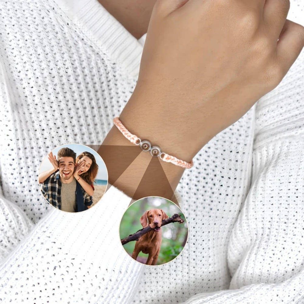 Woven Duo Photo Projection Bracelet