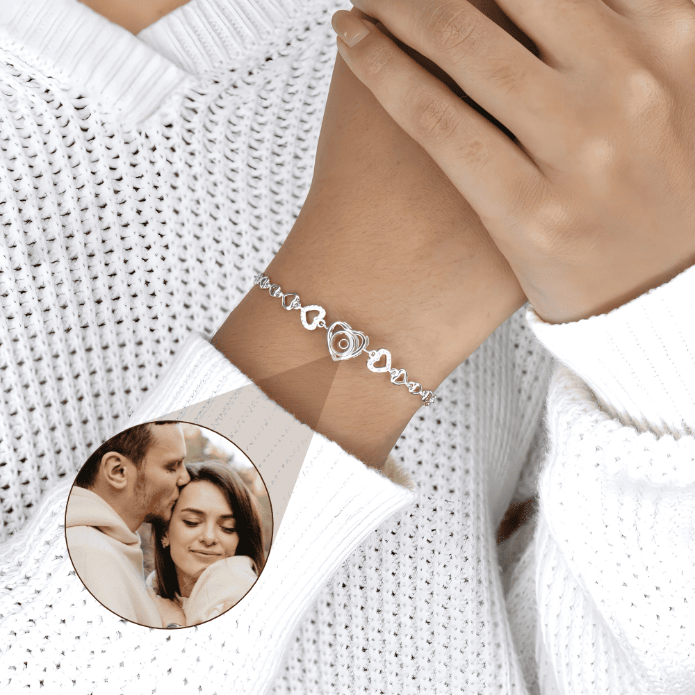 Heart Photo Projection Bracelet