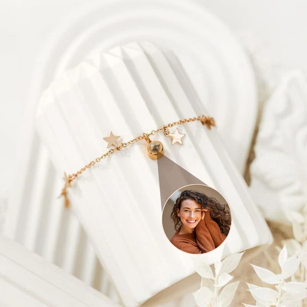 Star Charm Photo Projection Bracelet