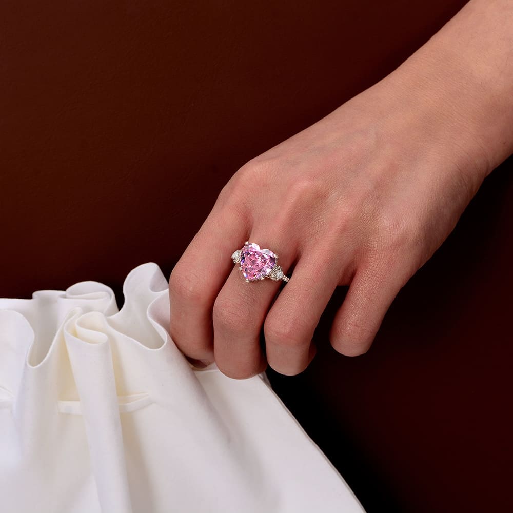 Heart of Aurora Silver Ring
