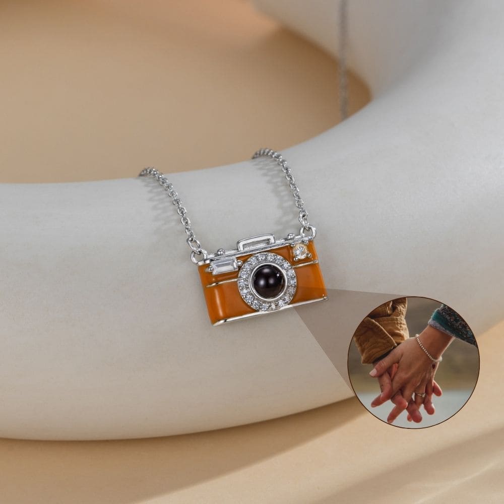 Vintage Camera Projection Necklace