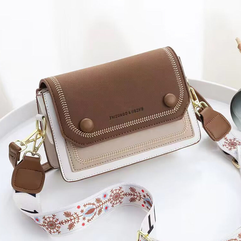 Ava Women's Crossbody Bag | Premium PU Leather, Color Block Design 0