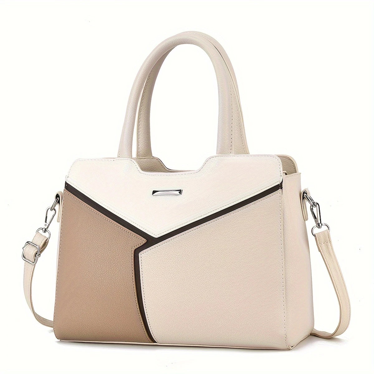 Bella Women's Box Bag | Premium PU Leather, Color Block Design 0