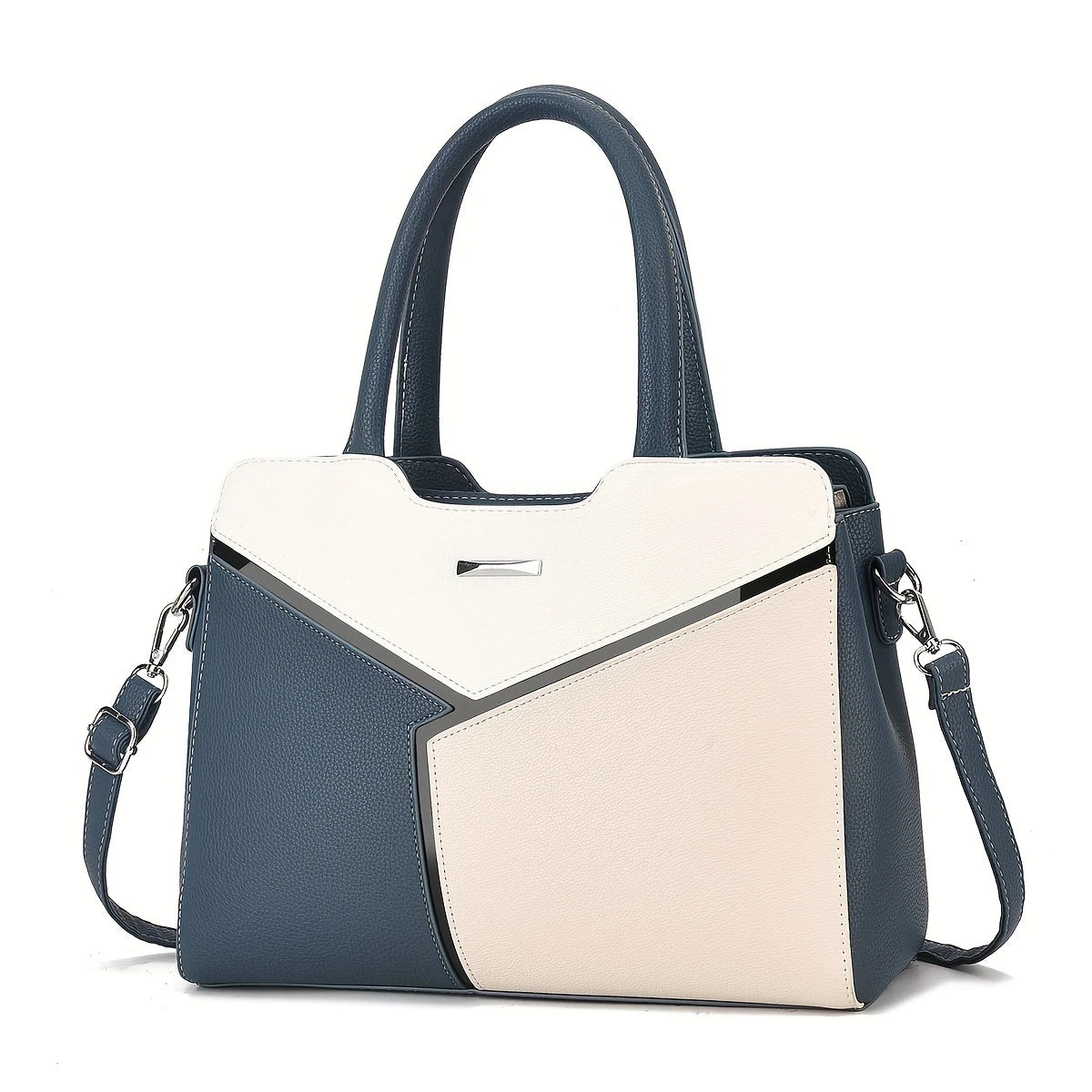 Bella Women's Box Bag | Premium PU Leather, Color Block Design 4