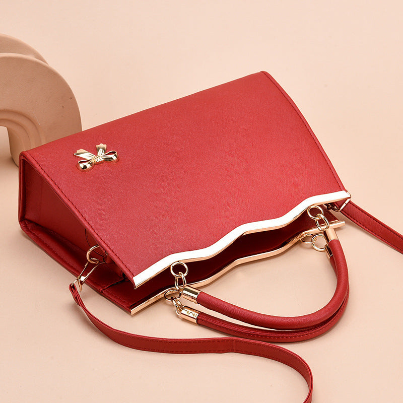 Bella Women's Shoulder Bag | Premium PU Leather, Bow Accent 5