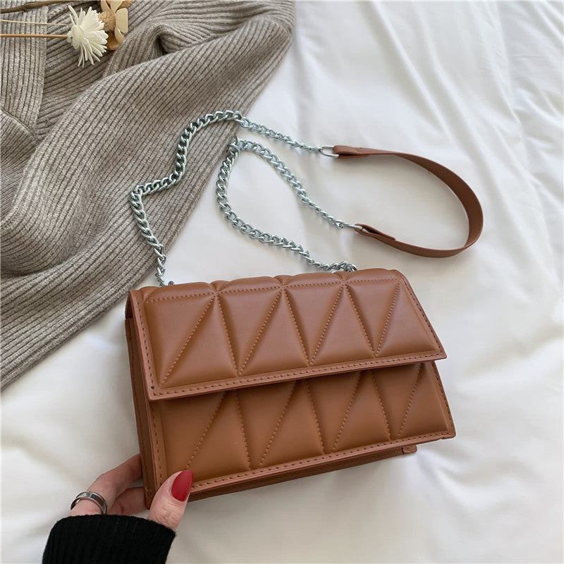 Celeste Women's Shoulder Bag | Quilted Faux Leather, Stylish Chain Strap 7