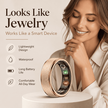 Brushed Metallic Smart Ring