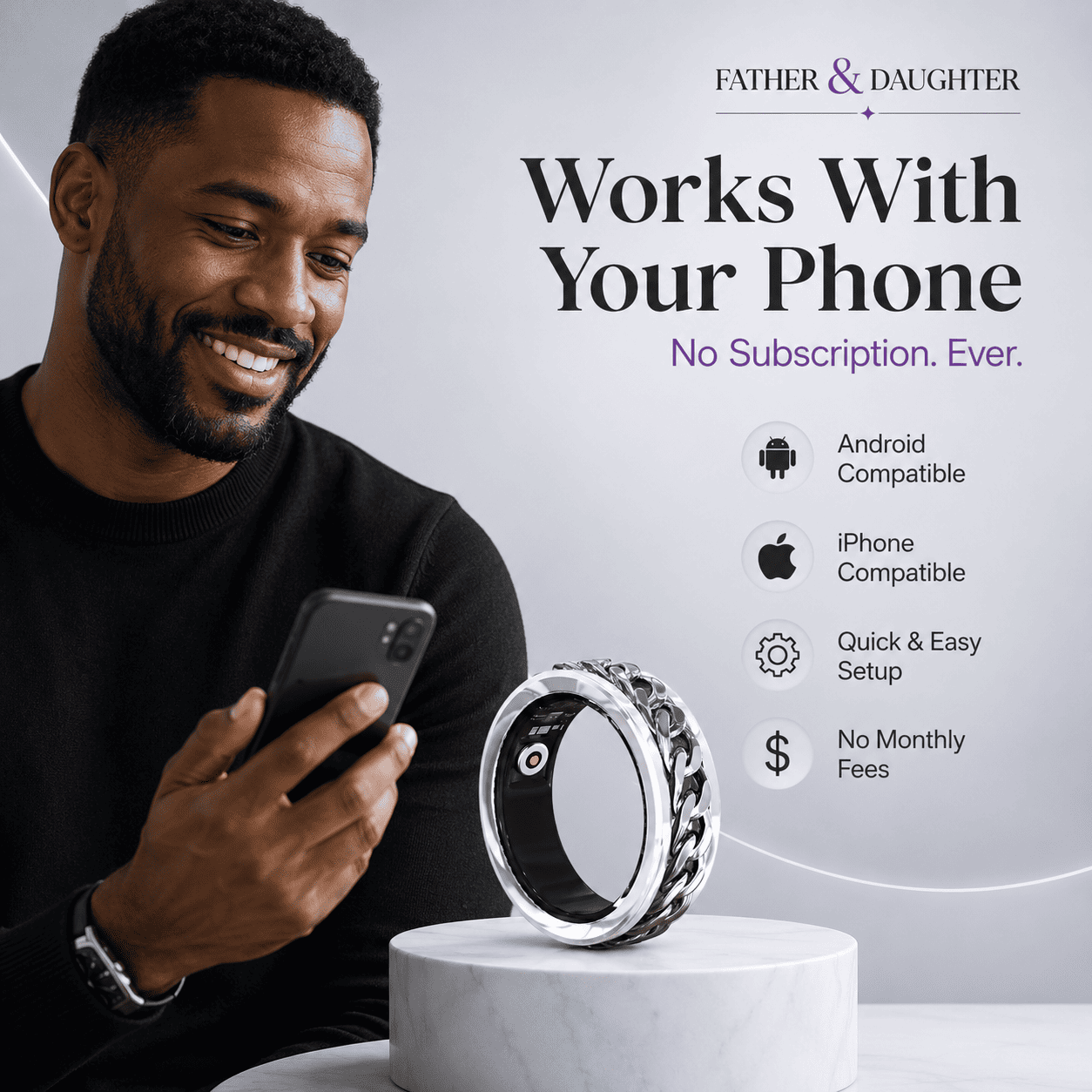 Spinner Chain Smart Ring