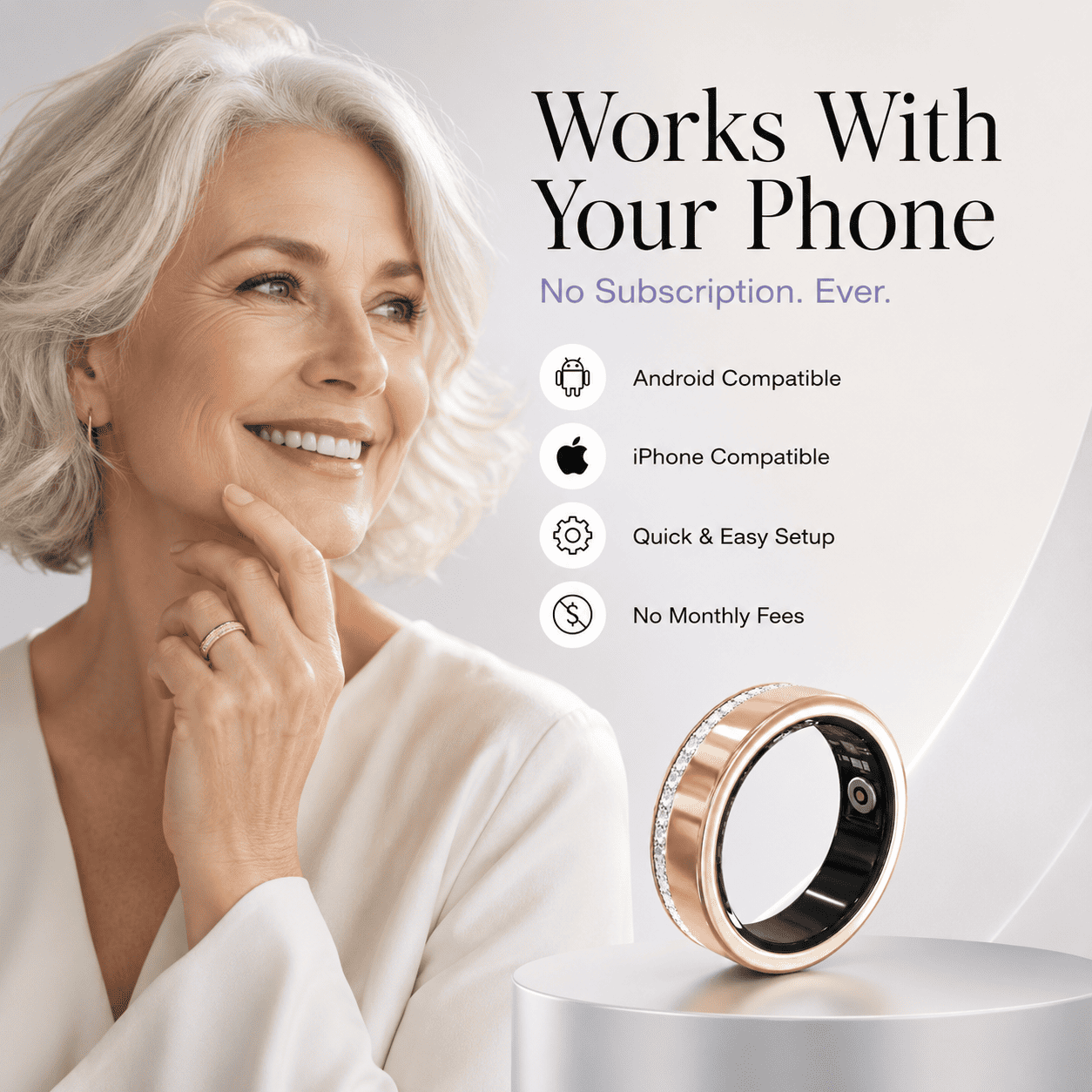 Crystal Edge Smart Ring