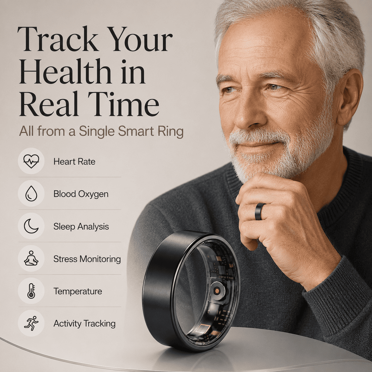 Minimalist Smart Ring