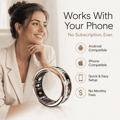 Diamond Inlaid Smart Ring