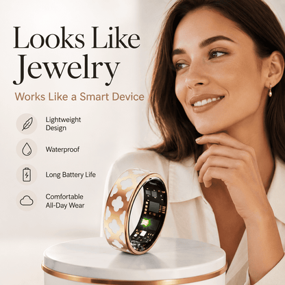 Clover Inlaid Smart Ring