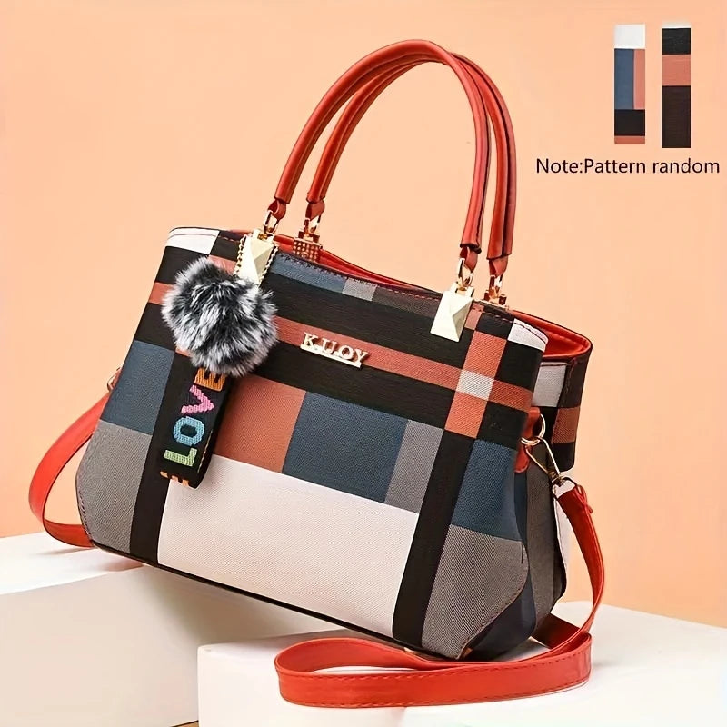 Cora Women's Shoulder Bag | Premium PU Leather, Color Block Design 0