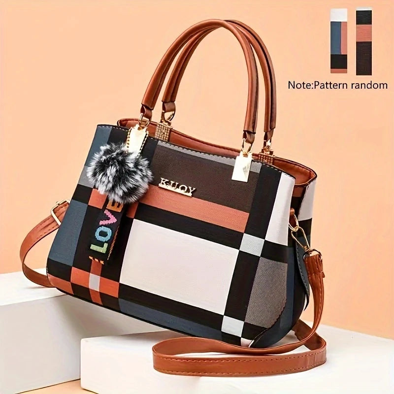 Cora Women's Shoulder Bag | Premium PU Leather, Color Block Design 1