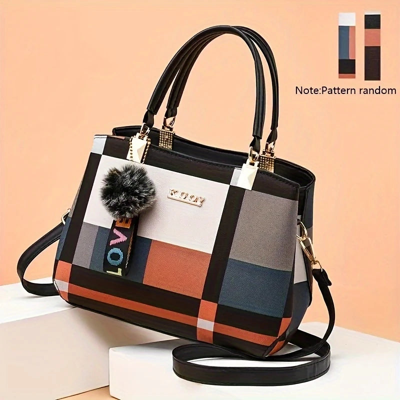 Cora Women's Shoulder Bag | Premium PU Leather, Color Block Design 3