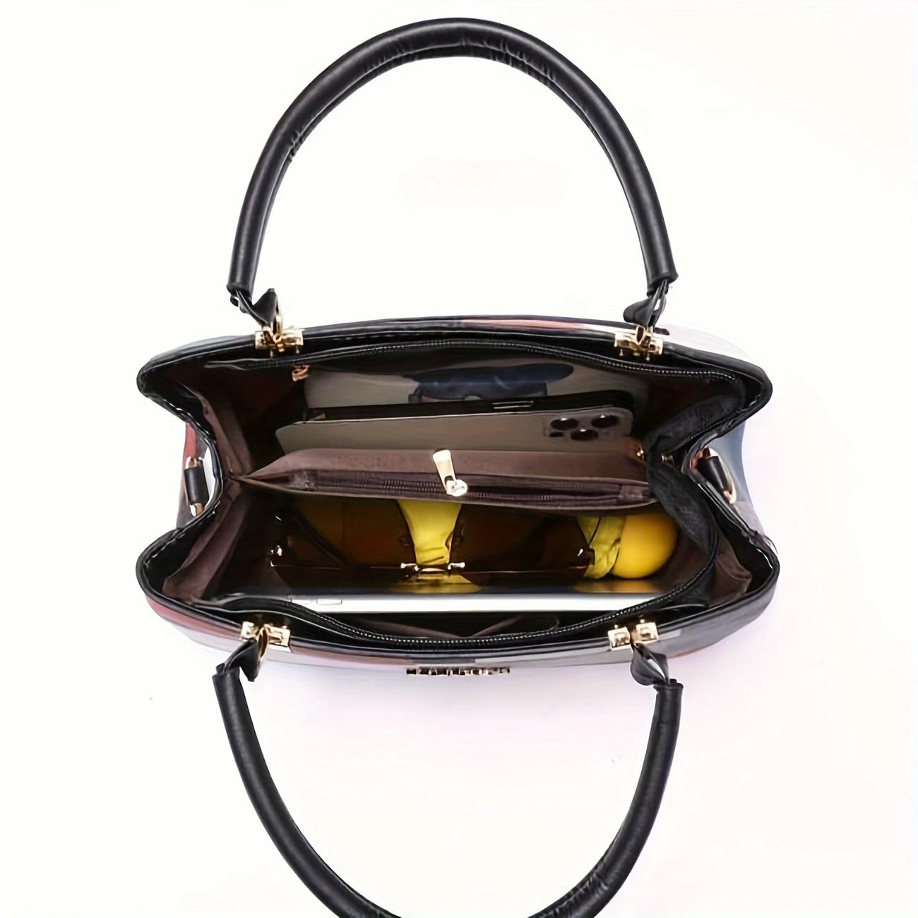 Cora Women's Shoulder Bag | Premium PU Leather, Color Block Design 7
