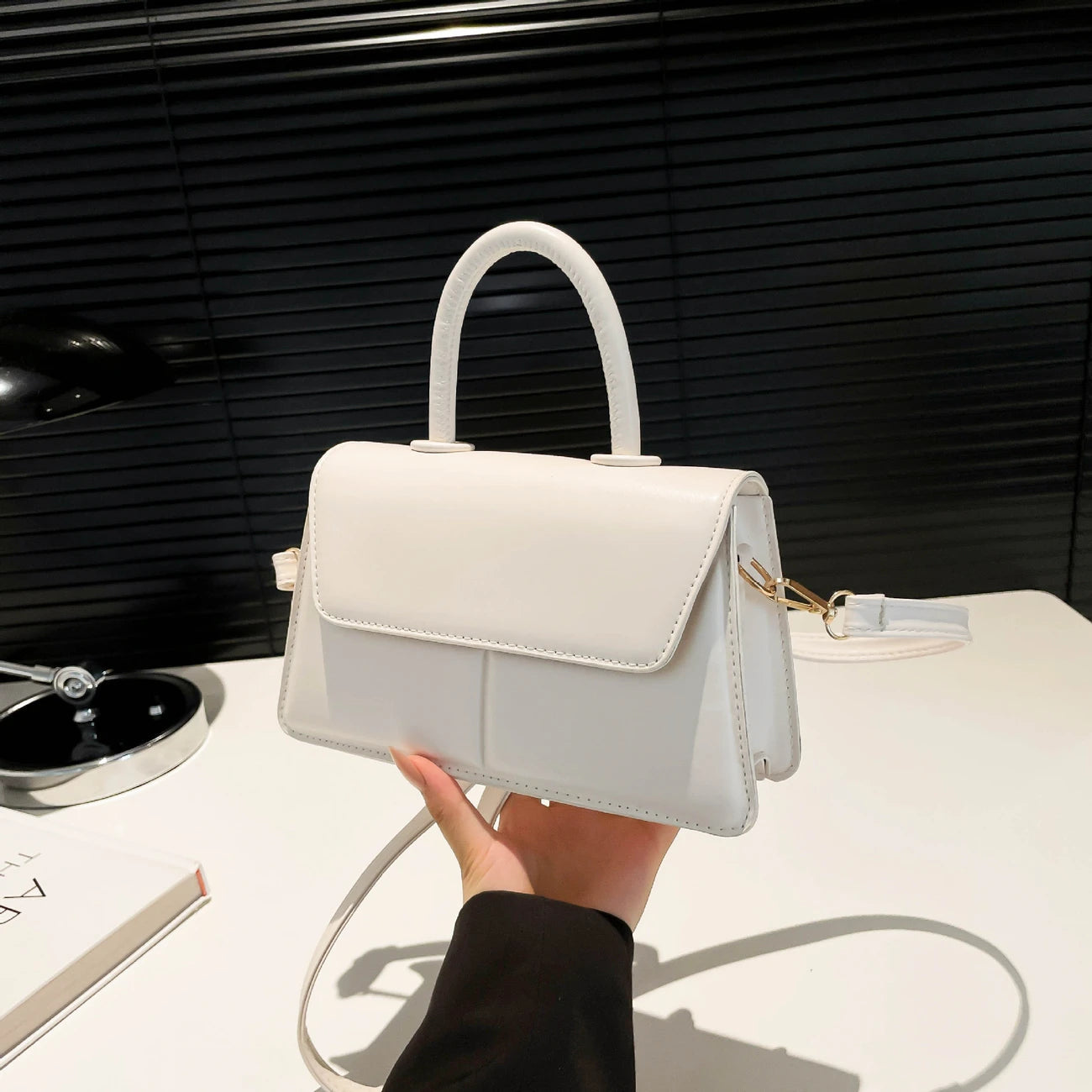 Cora Women's Shoulder Bag | Premium PU Leather, Colorblock Design 4