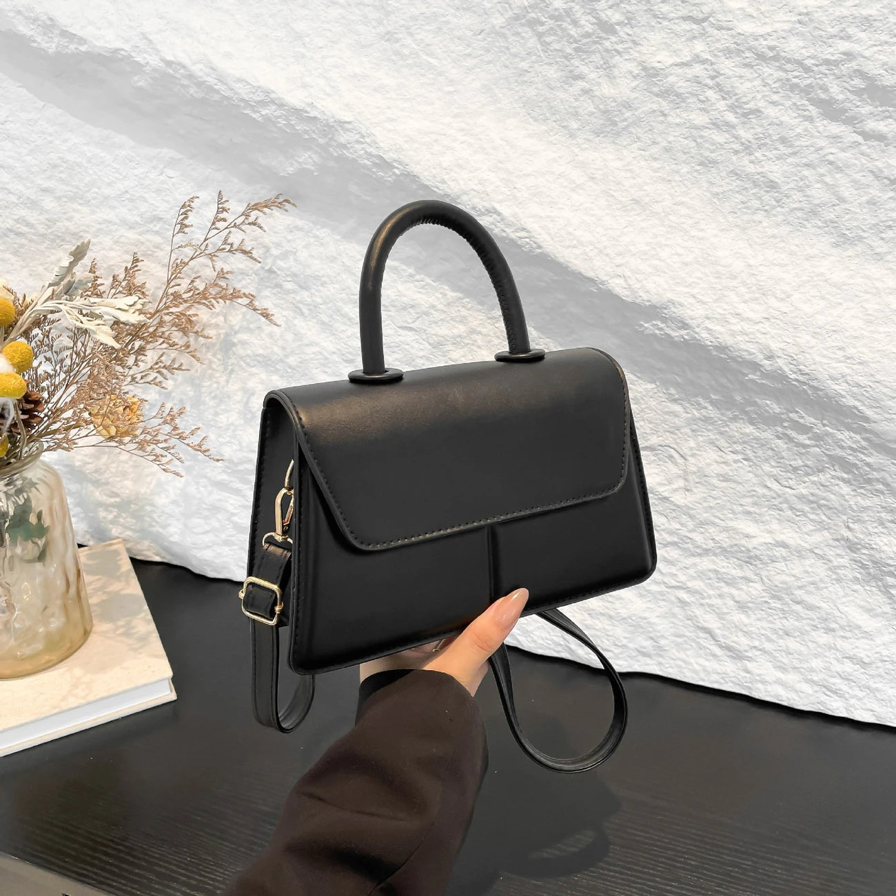Cora Women's Shoulder Bag | Premium PU Leather, Colorblock Design 5
