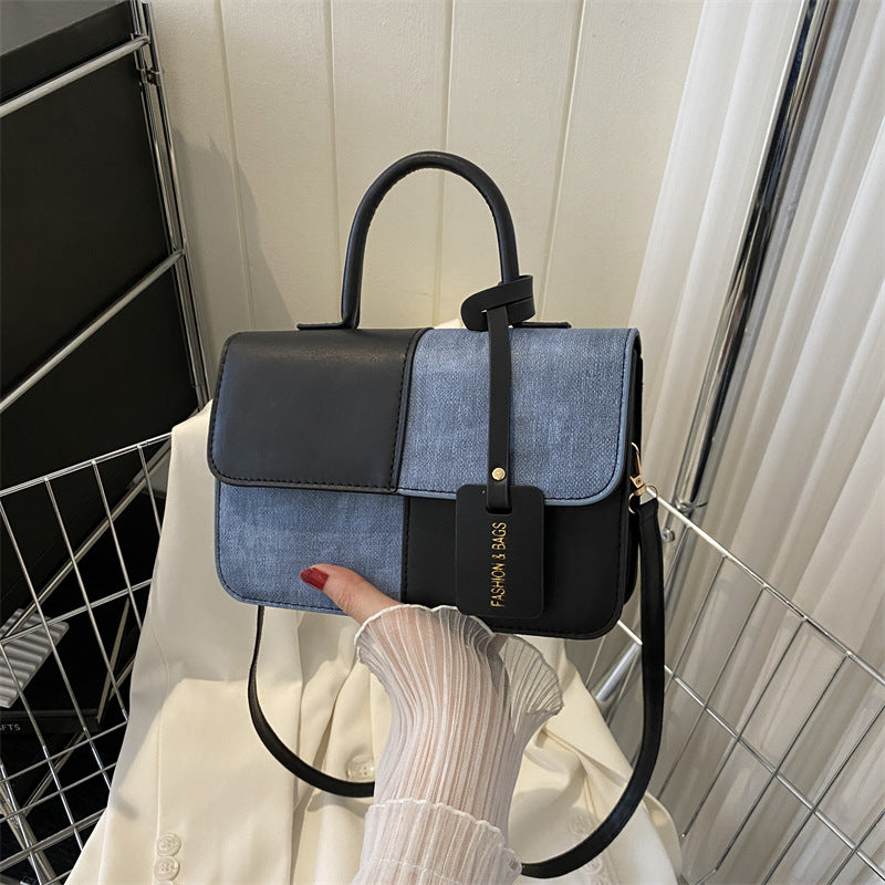 Denny Women's Crossbody Bag | Premium PU Leather with Denim Panel 7