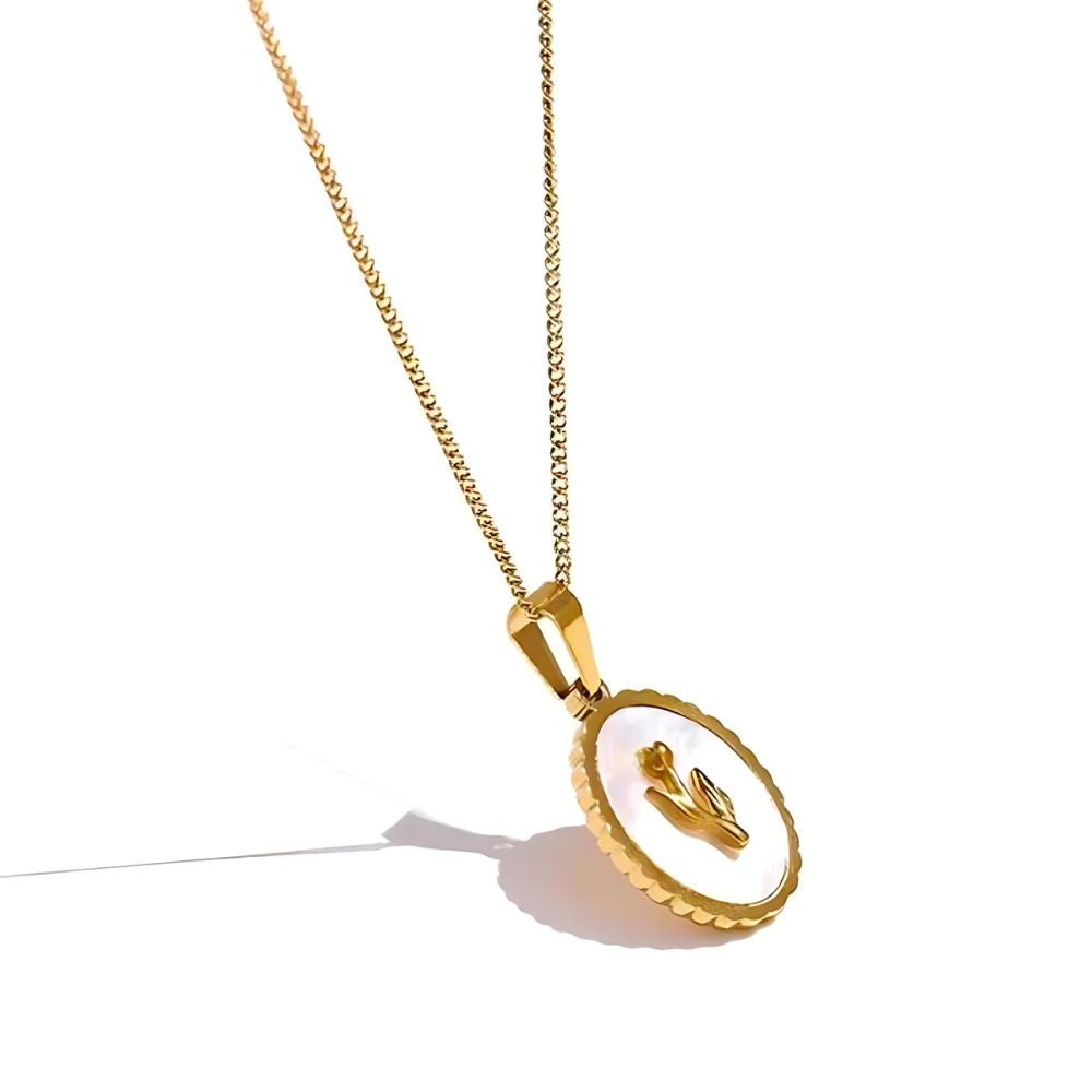 Woman’s gold plated necklace. Father and Daughter Jewelry.