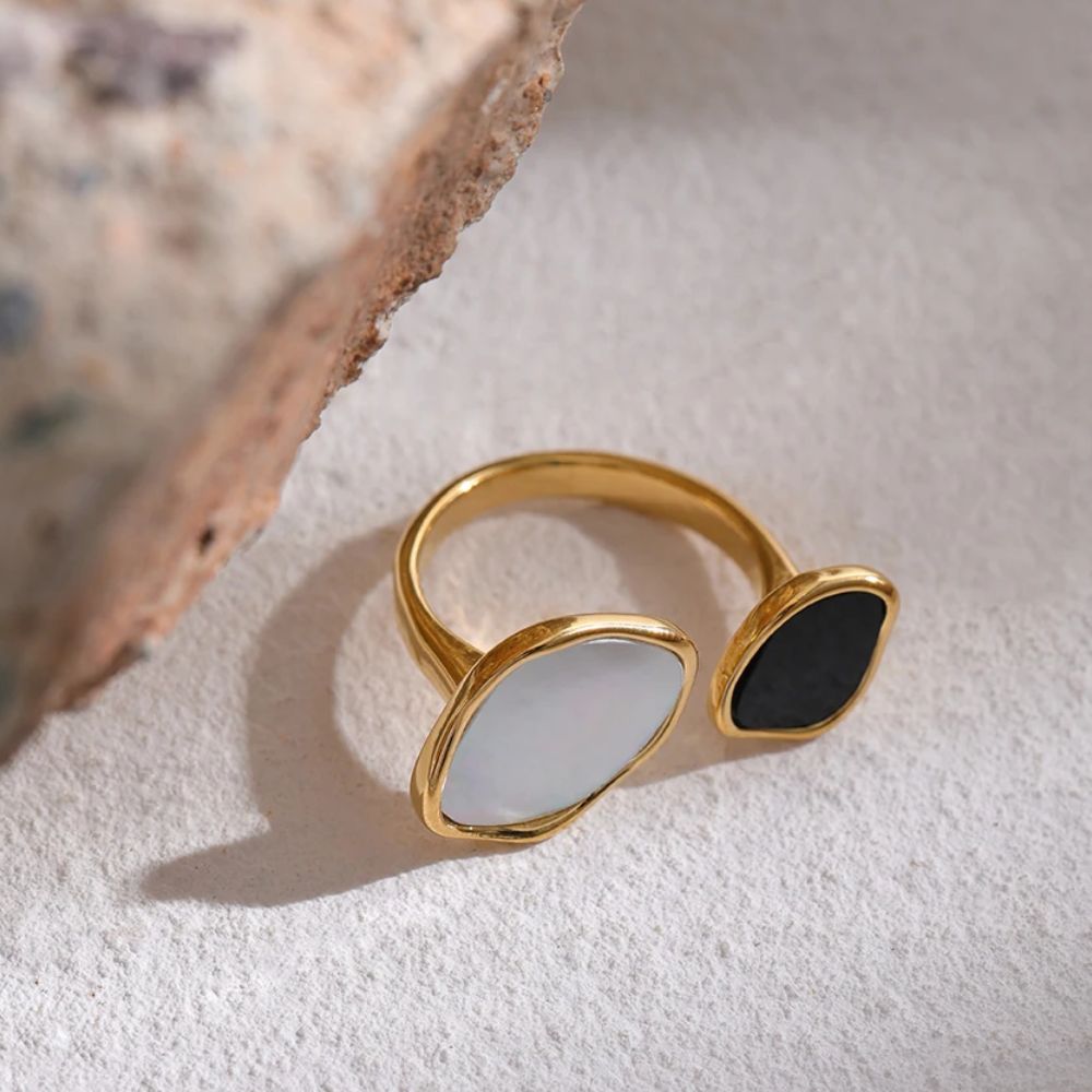 Woman’s gold plated ring. Father and Daughter Jewelry.